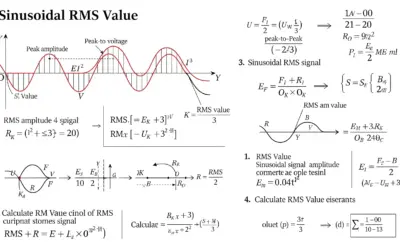 Calcul de la valeur efficace d’un signal sinusoïdal