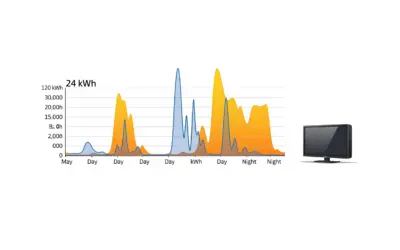 Énergie consommée par un téléviseur en 24h