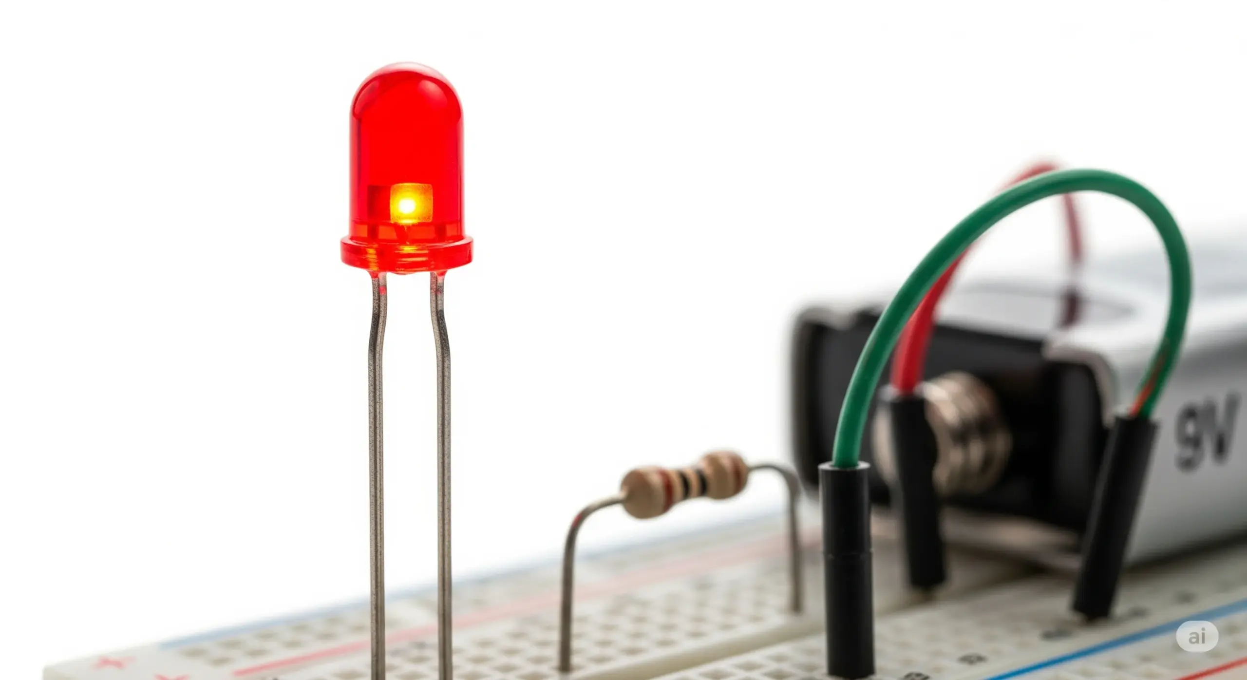 La LED et sa Résistance de Protection circuits électriques